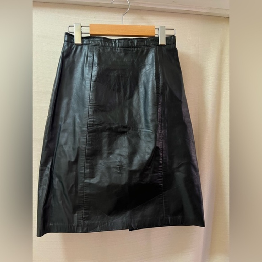 ⚫️ BOGO Outerwear by Phoenix Black Leather Skirt size xs/sm